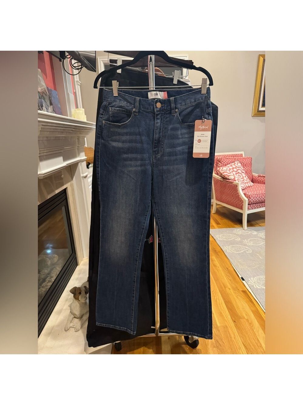 Cabi Dark Denim - 100% Boyfriend Jean - size 6R LIKE NEW - Picture 4 of 8